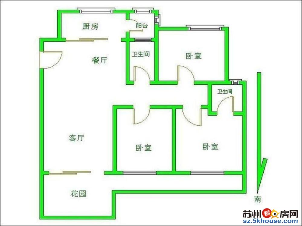 湖左岸 新出一楼带花园 大花园近期必卖正气大三房 无敌采光