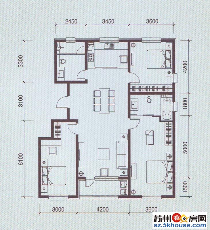 朗诗国际统装三房装修好保养新恒温恒湿恒氧科技住宅