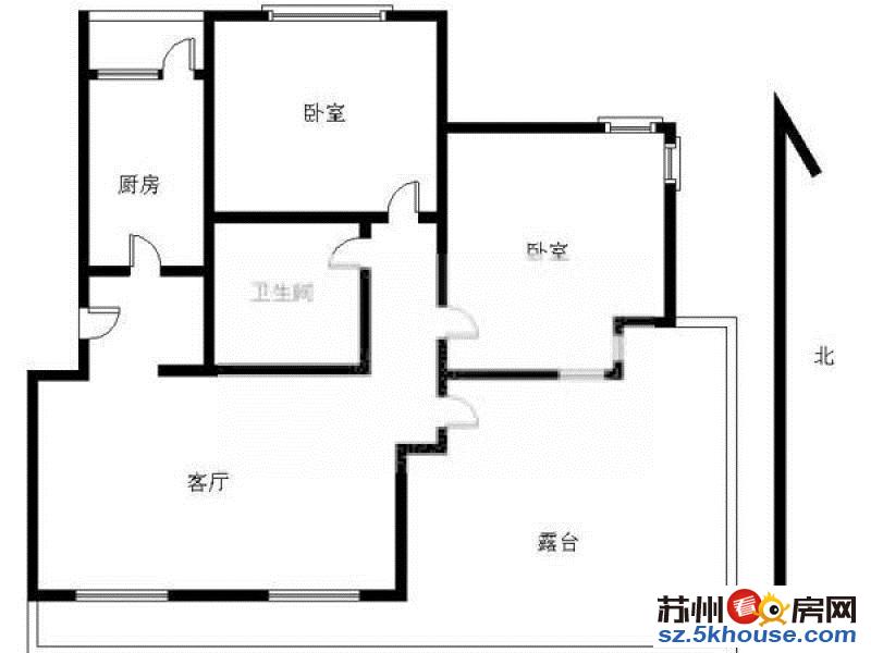 新庄西路旁 闻钟苑 精装两室 低楼层 带 农学院附近