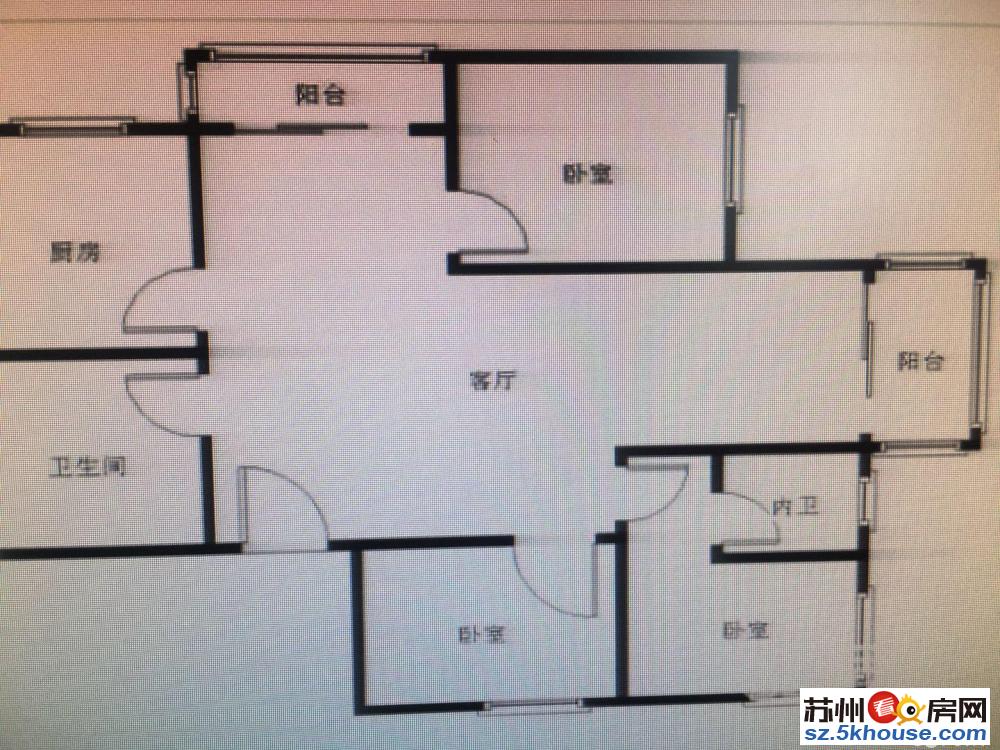 万达精装三房两卫 南北通透 品牌家电家具齐全 看房方便