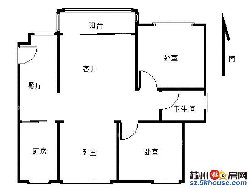 中海国际社区六区 3室 2厅 98平米