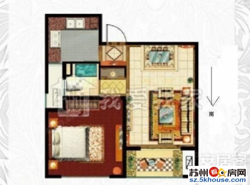 地铁1号线时代广场站 肖邦西区对面 宜家一房 干净舒适 诚租