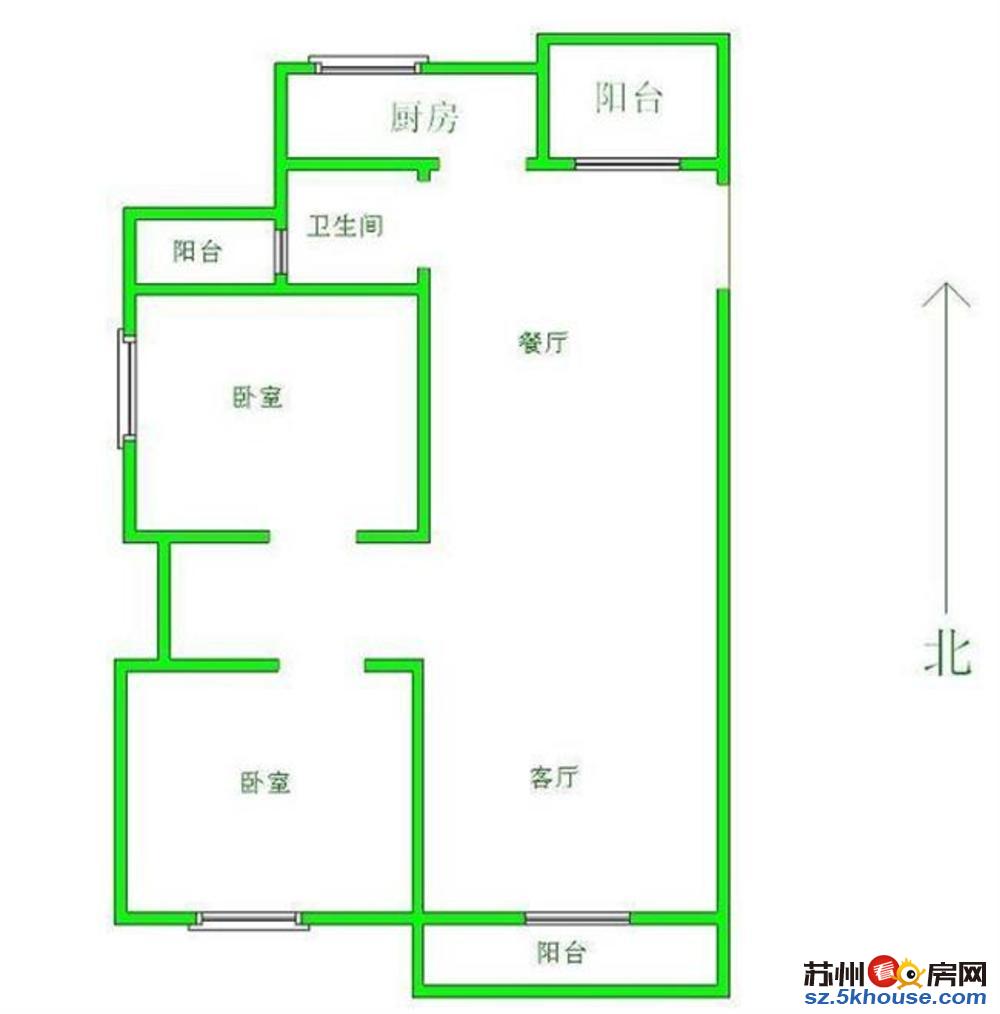 锦绣江南 精装修 真实在售 多层通透二房 双 近大润发