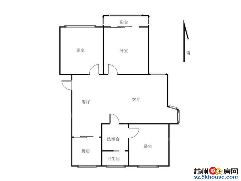 纯毛坯三房两厅一卫 多层一梯两户 星港校区 装修风格任你发挥