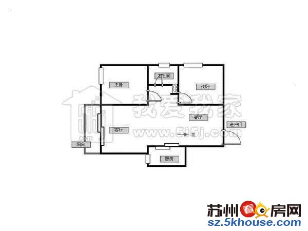 木渎大成珺精装2房 家电品牌全屋壁纸 拎包入住 近大润发