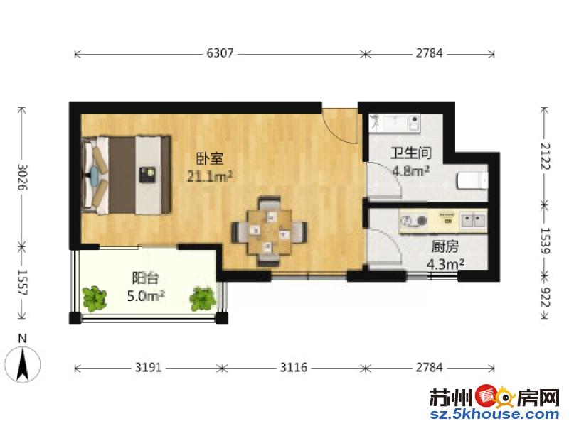 押一付一  石路商圈  国展公寓 精装自住 有房出租 有钥匙