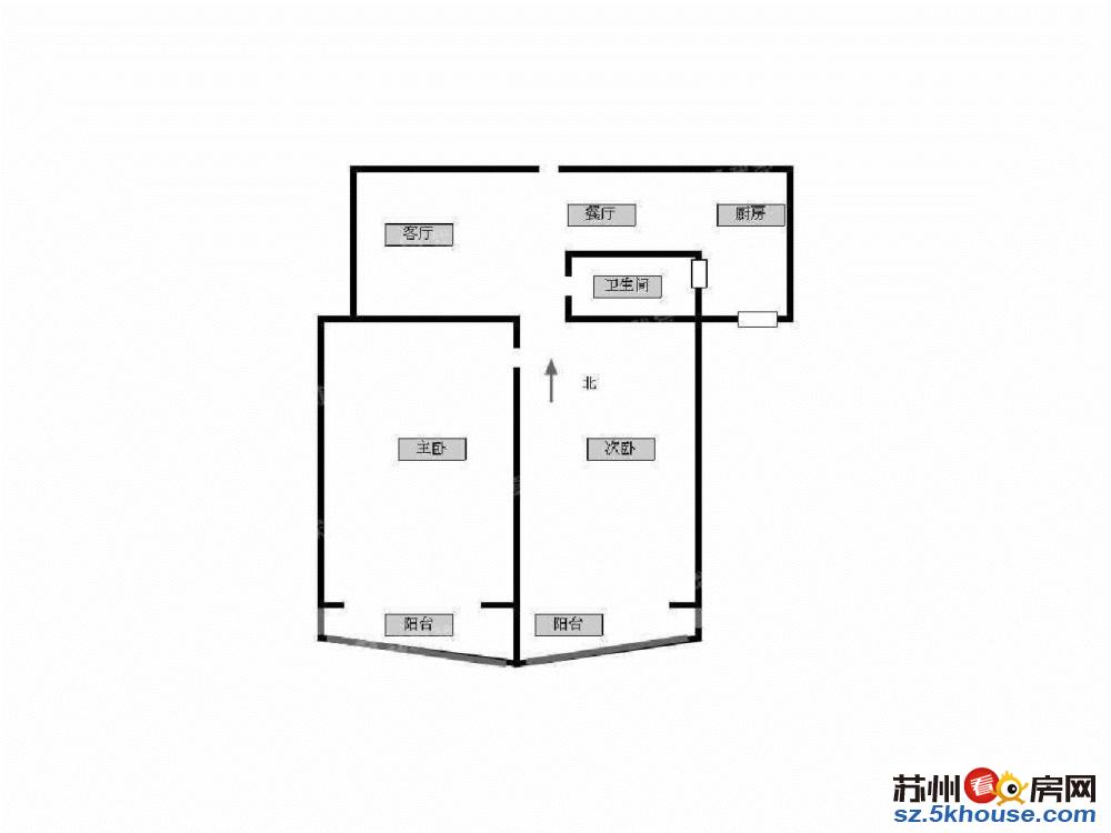 美韵双阳台通透俩房纯毛坯碧波学校地铁中上楼层