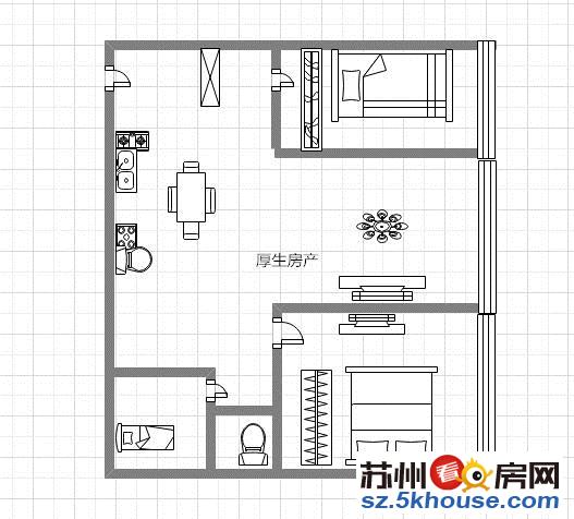 三香广场站 三香花园 自住精装修 3房两厅两卫 三朝南 出售