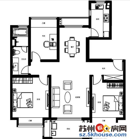 科技城万科精装大三房 中高楼层 无遮挡 随时看房