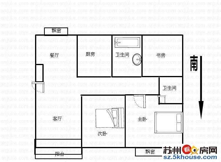 君诺 南亚花园 公务员小区 中间环岛 周边跑道 满5唯一