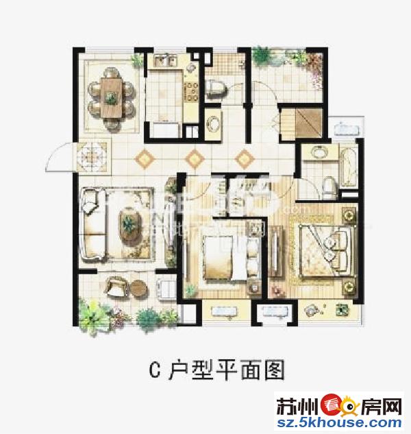 错过再无 绿地117平 仅售280万 户型通透 产权清晰