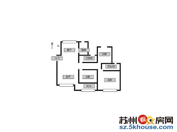 华美家园南北通透精装三房拎包入住中间层送自库钥匙