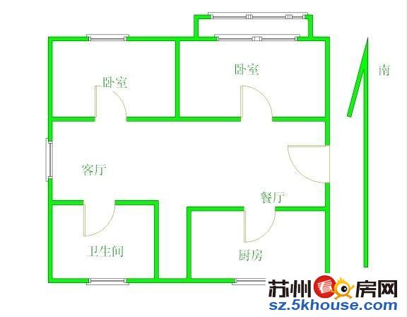 新上龙港花苑 全新精装 南北通透 一楼带超大院子开门 满两年