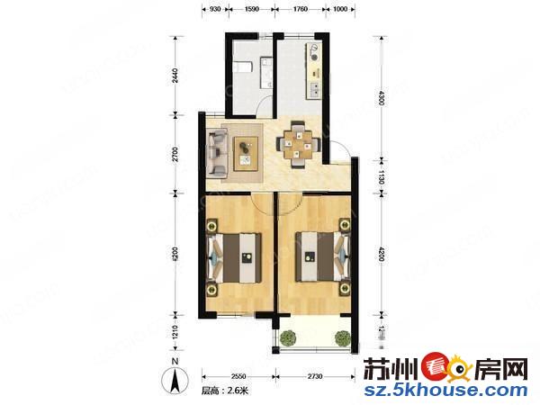 梅花新村 梅巷花园 万达 火车站 苏站路附近 精装两室一厅