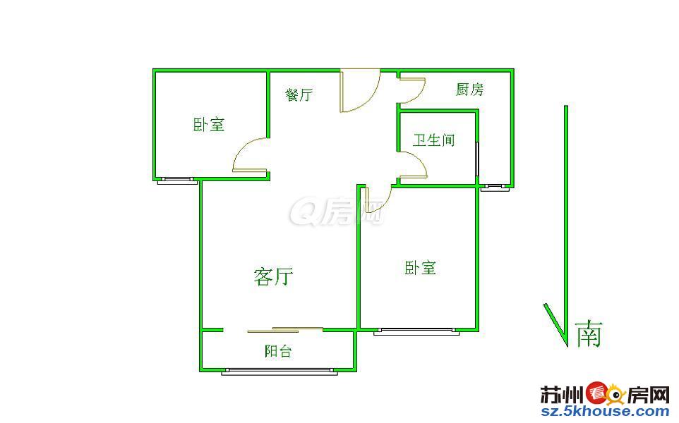 第五元素 精装修两房 近华润 新街口 干净整洁 随时看房