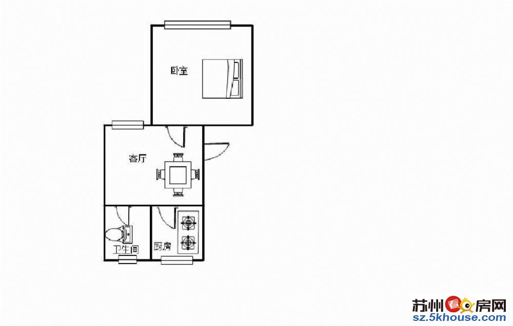 园区斜塘 顺达广场旁 莲花六区精装一室温馨舒适随时入住