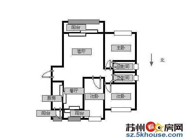 中海4区精装3室2卫7.2开间大阳台总高25楼在15楼