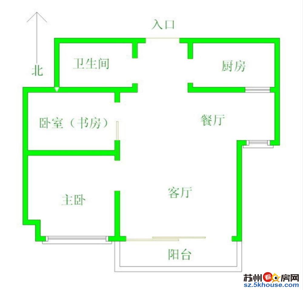 金鸡湖城邦高尔夫新上通透两房有钥匙有车位