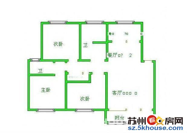 新上 冠城水岸 两房精装 通透户型 赠送全部家私