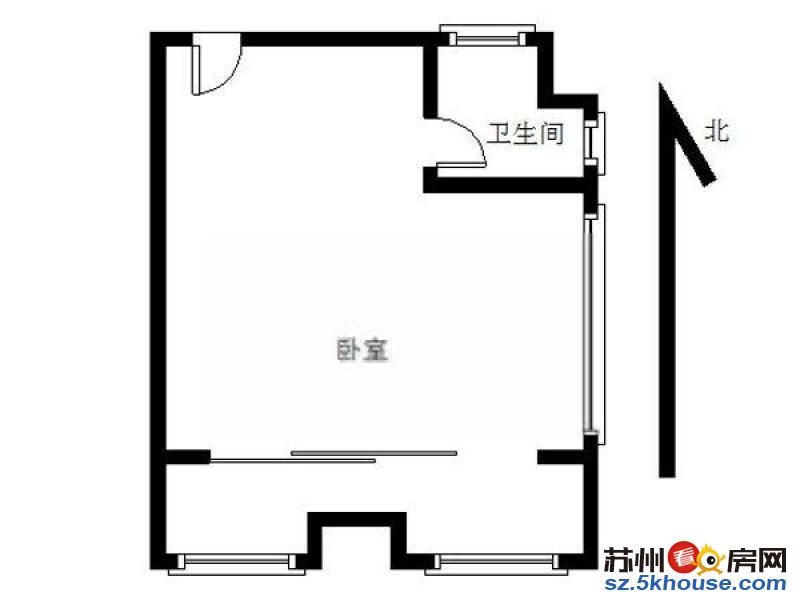 石路步行街 富达大厦 精装一室 家电齐全 押一付一 拎包入住