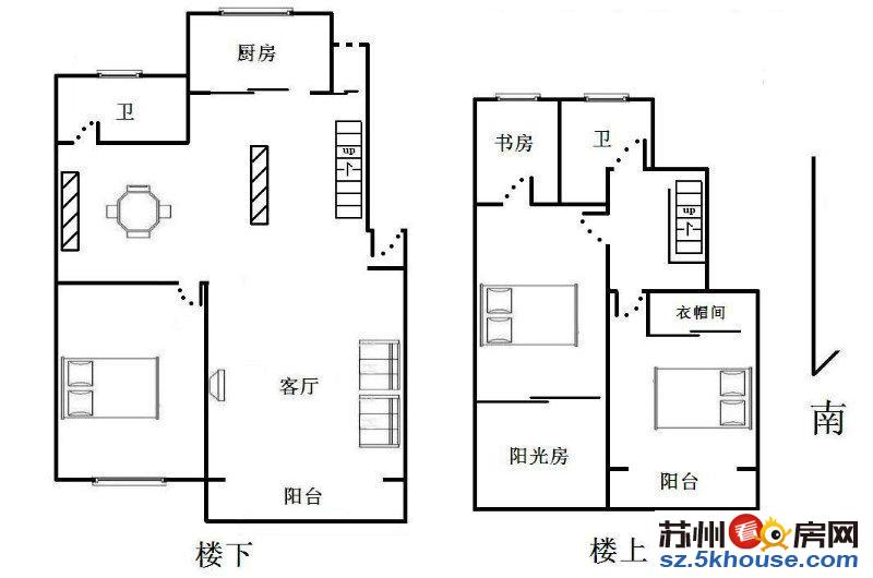 锦绣江南 地铁口徐图港站 多层精装顶楼复式 有车位 诚售