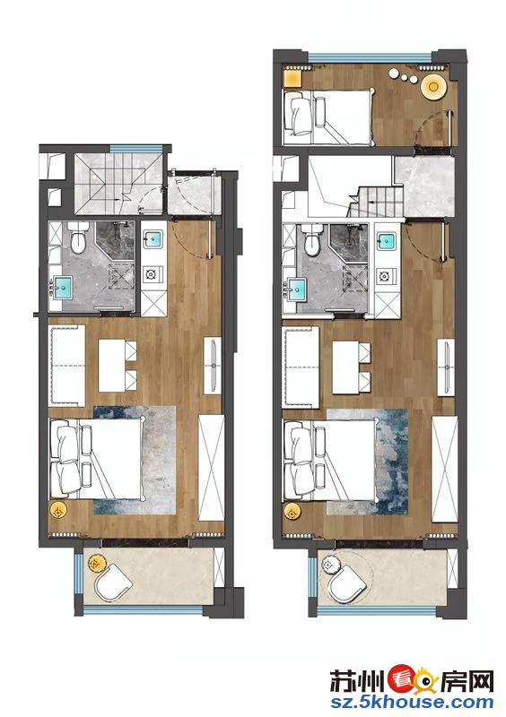 新区玉山广场  六米挑高复式公寓可以托管酒店  绝 版户型
