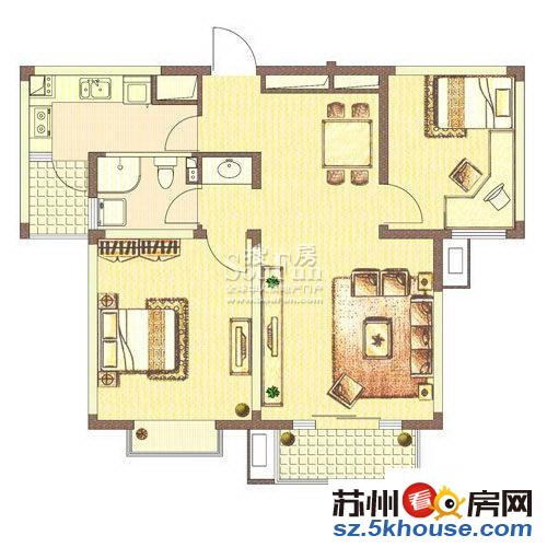 滨江苑纯毛坯两房中间楼层 价格合理 户型大气可改三房 致电看