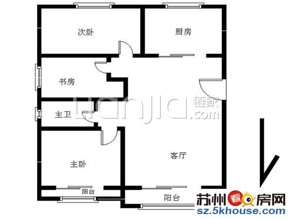 君诺 天亚水景苑 改动小3房 房东自住 保养好 满5唯一