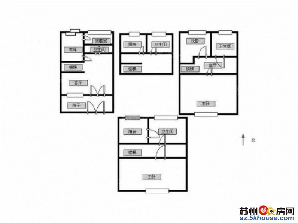 寒舍联排别墅 有钥匙采光好有汽 拎包入住