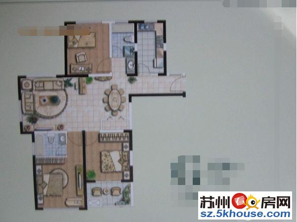 和泰家园 前排位置 全新毛坯 122加10平 四房两卫有钥匙