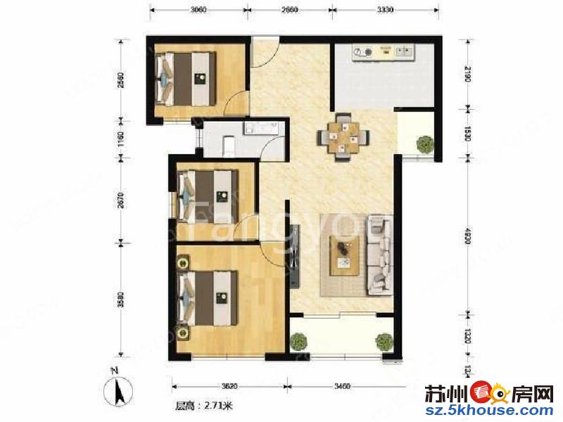 路劲新出婚装小三房家具家电全留业主急需资金着急出手诚心