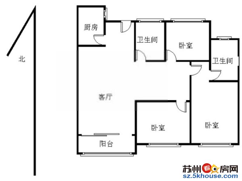 三香路 姑香苑 精装三室 押一付一 体育馆 附二院 金螳螂