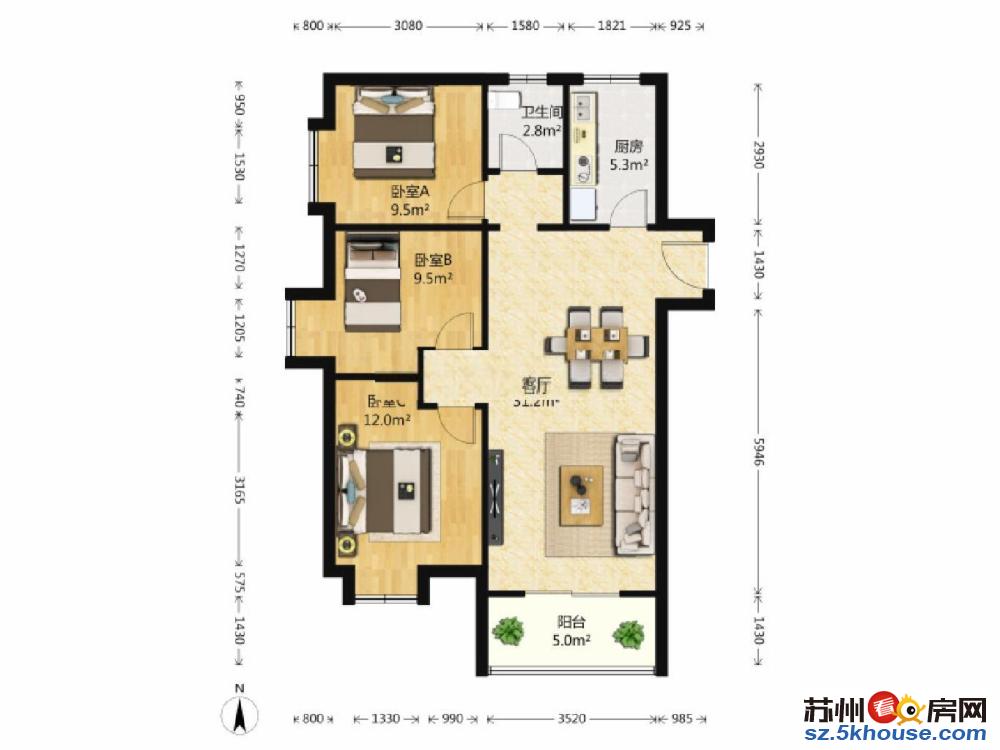 中海8号公馆 急售奥体就在眼前