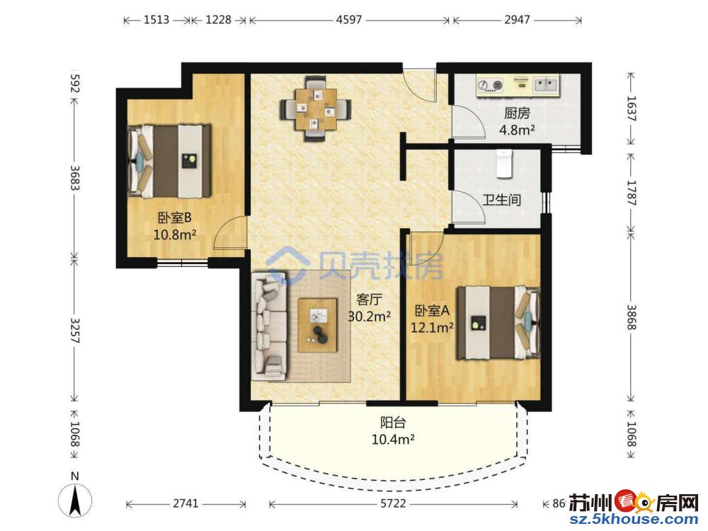 看房方便 满五唯一 精装20万 送大阳台 小区环境优美