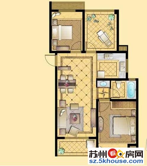 新城金郡 南师大 靠近地铁口 精装上下复式2层 实用面积超大