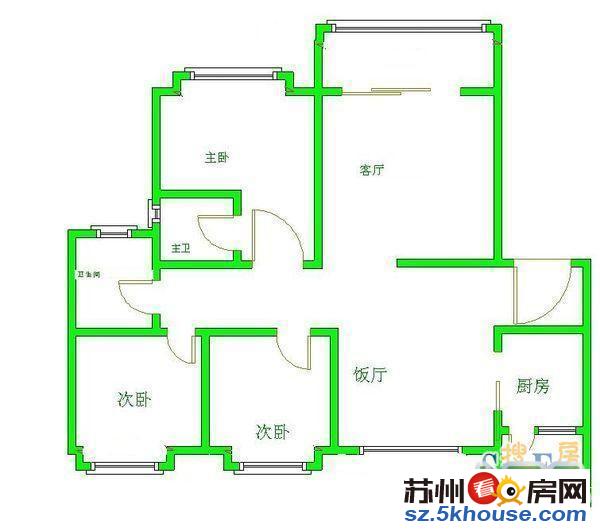 整租3室 姑香苑 附二医院 劳动路 胥江实验 三香广场