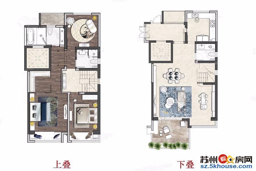 壹号线出口叠加联排别墅 一手免介绍费 价格更优惠