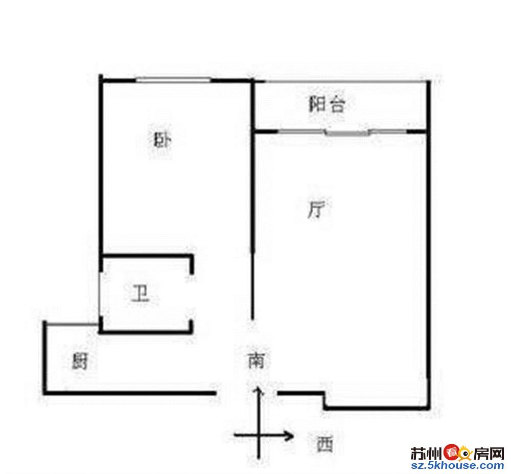 巨塔花园 自住两房 两房朝南 有钥匙随时看房 拎包即住