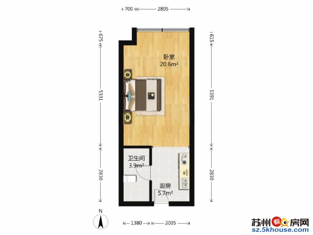 合景峰汇十期 复式公寓 全新毛坯 46平46万单价自己算