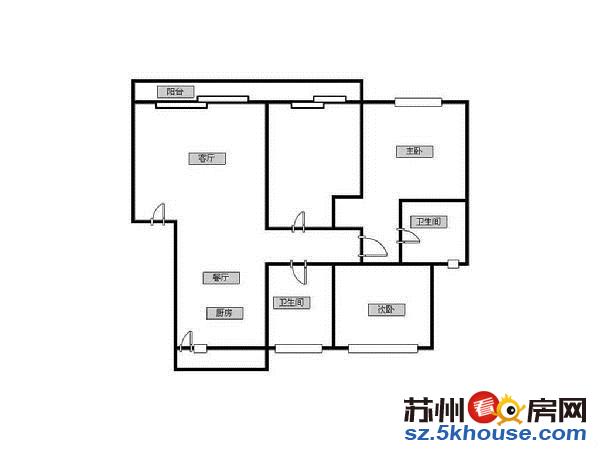 晨曦馨苑 精装三房 近地铁2号线 欧尚超市 外国语学校 月付