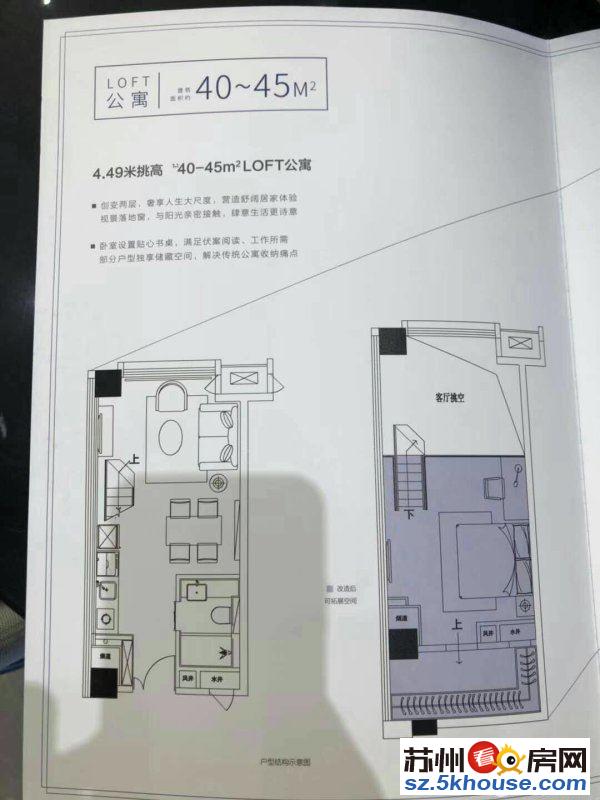 吴中地铁口单价1万起 有平层有复式现房都带阳台 