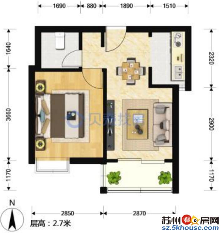 房东急售 价格便宜 学校可用 双南户型 万达广场