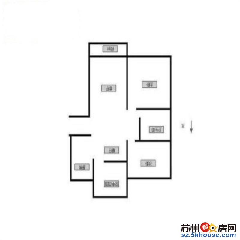 云锦城 楼层位置好 南北通透 精装修两房拎包入住 南北通透