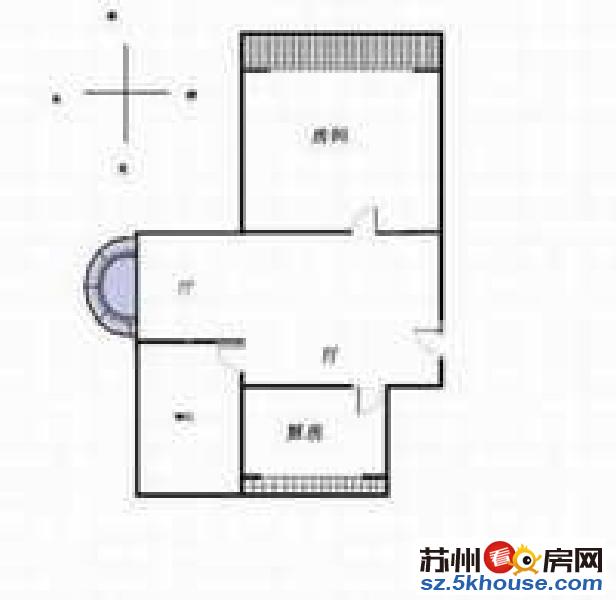 润亿皇朝 房东自住装修 拎包入住 观前街楼上 随时看房