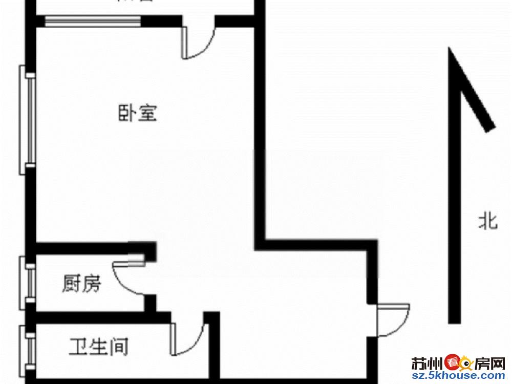 观前一号润亿皇朝观前街干将东路精装一房交通便利拎包入住采光好