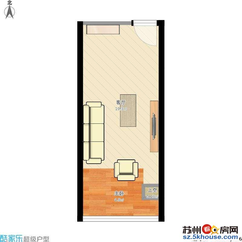 新浒花园二区 精装1房房东自住装修品牌家电家具 生活交通便利