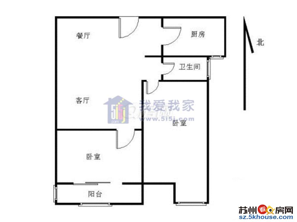 可月付 三香花园 三香广场地铁 精装二房 干净整洁