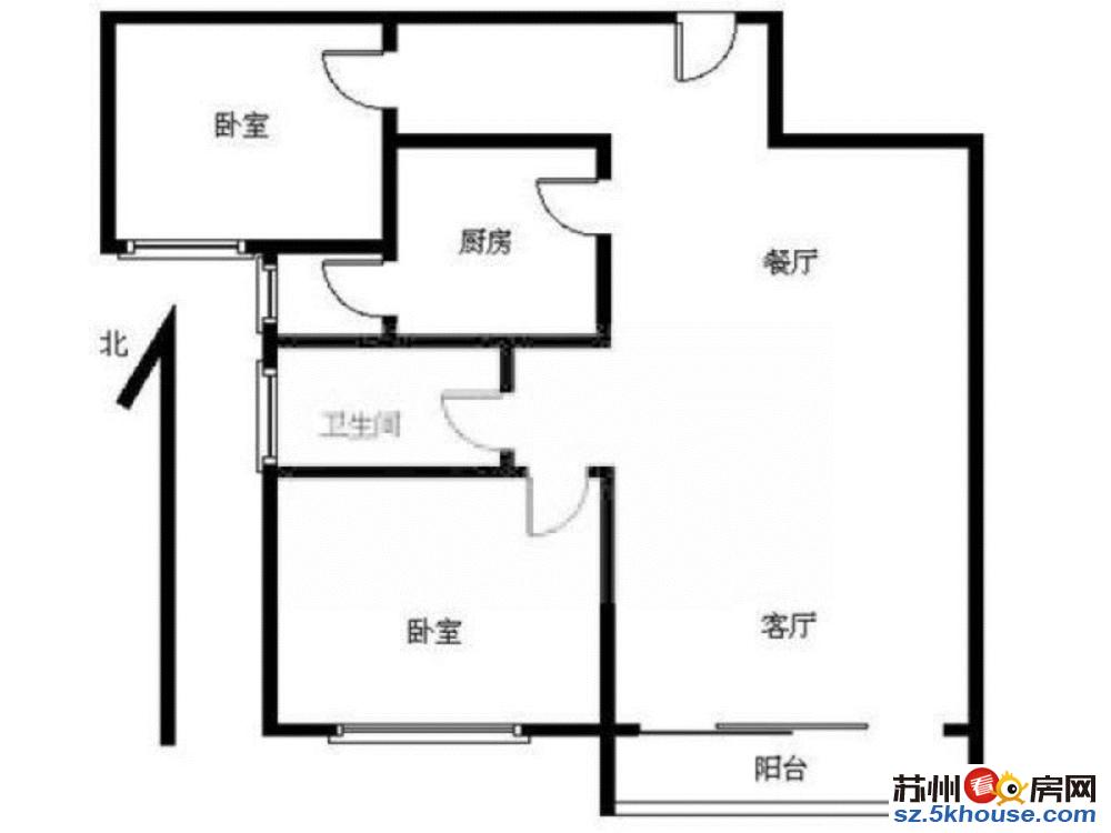 押一付一 石路步行街 广济公寓 精装两室 拎包入住 干净清爽