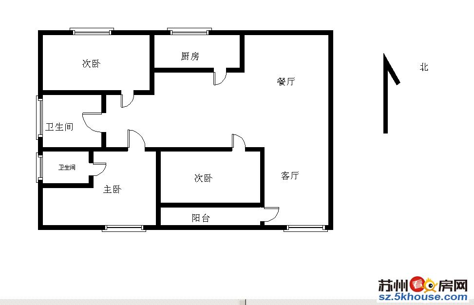 第五元素精装三房带独卫 近南施街地铁站华润万家邻里中心采光好