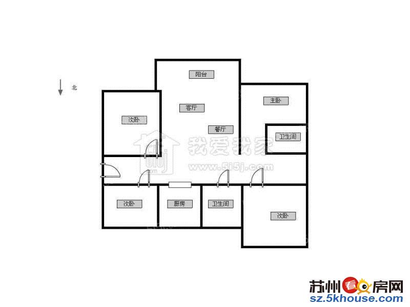 鸿文雅苑大润发附近精装三房房东自住装修家电齐全拎包入住